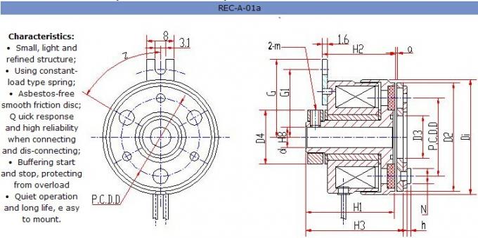 Innesti elettromagnetici e freni, REC-A-01B-02, REC-A-01B-03, REC-A-01B-04, REC-A-01B-05