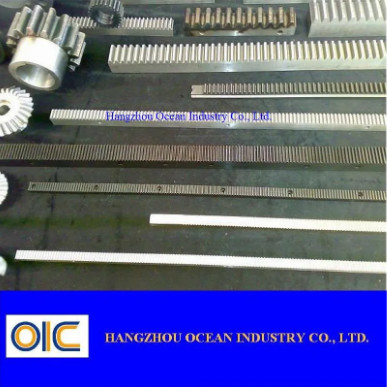 Ossido nero DIN 6 Precisione standard 1M Modulo Rack Gears con 30000 unità di capacità fornitore